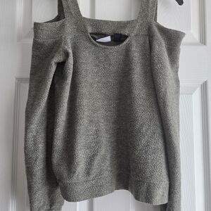 Daytrip Off-the-Shoulder Olive Sweater